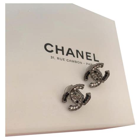 ohrringe chanel silber